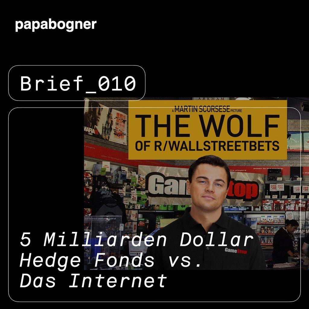 Me Too, Capitol Hill und jetzt Short-Squeeze Mania. Das Internet zeigt wiedermal wie es die Welt auf den Kopf stellt. #pabobrief